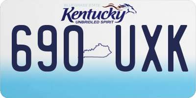 KY license plate 690UXK