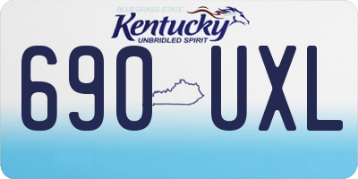 KY license plate 690UXL