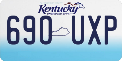 KY license plate 690UXP