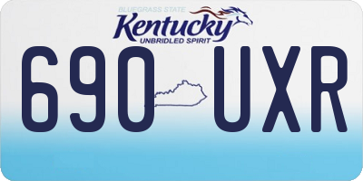 KY license plate 690UXR