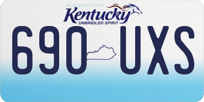 KY license plate 690UXS