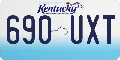 KY license plate 690UXT