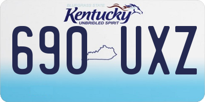 KY license plate 690UXZ