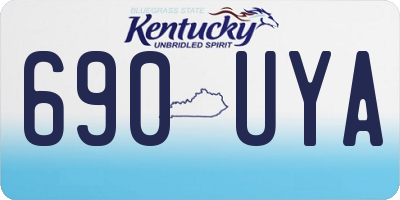 KY license plate 690UYA