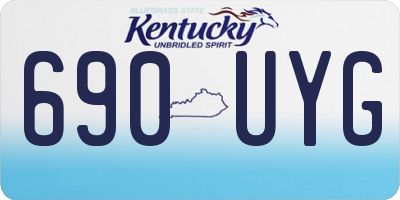 KY license plate 690UYG