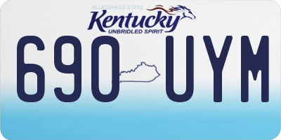 KY license plate 690UYM