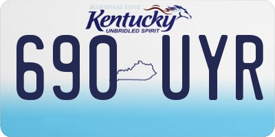 KY license plate 690UYR