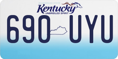 KY license plate 690UYU