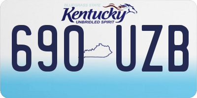 KY license plate 690UZB