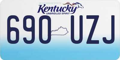 KY license plate 690UZJ