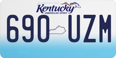 KY license plate 690UZM