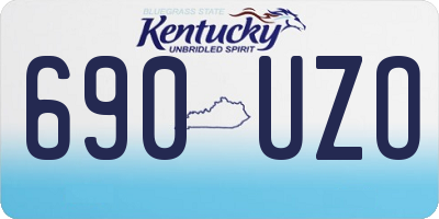 KY license plate 690UZO
