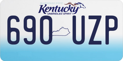 KY license plate 690UZP