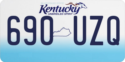 KY license plate 690UZQ