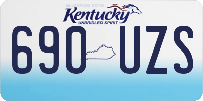 KY license plate 690UZS