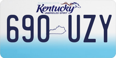 KY license plate 690UZY