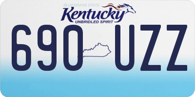 KY license plate 690UZZ
