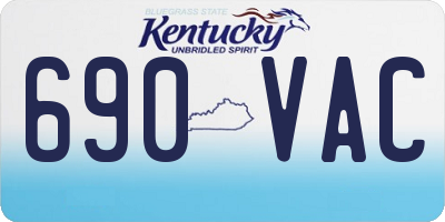 KY license plate 690VAC