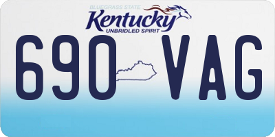KY license plate 690VAG