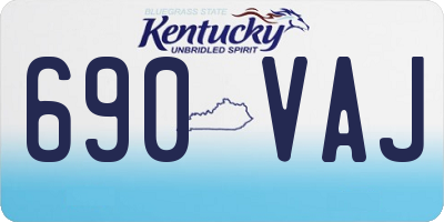 KY license plate 690VAJ