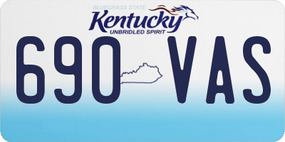 KY license plate 690VAS