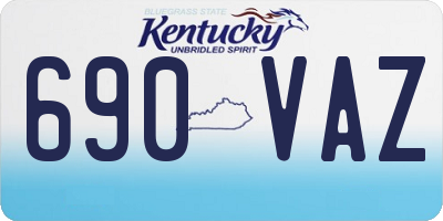 KY license plate 690VAZ