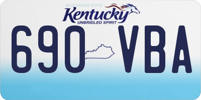 KY license plate 690VBA