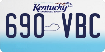 KY license plate 690VBC