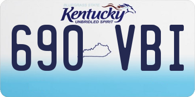 KY license plate 690VBI