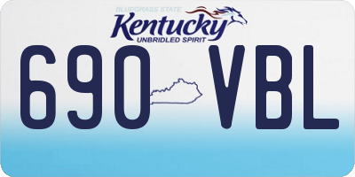 KY license plate 690VBL