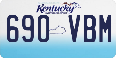 KY license plate 690VBM