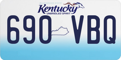 KY license plate 690VBQ
