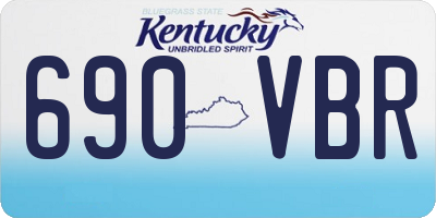 KY license plate 690VBR