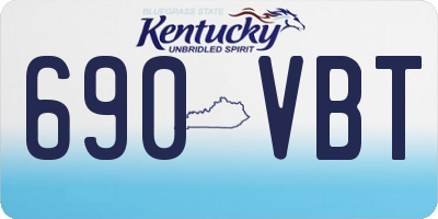 KY license plate 690VBT