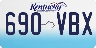 KY license plate 690VBX