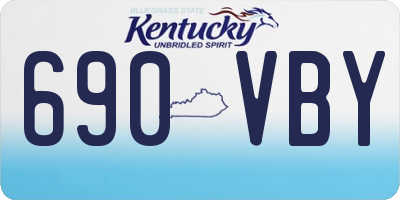 KY license plate 690VBY