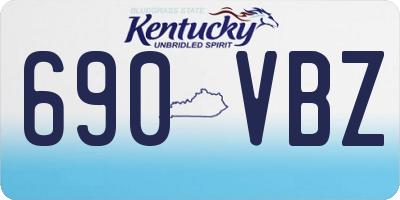 KY license plate 690VBZ