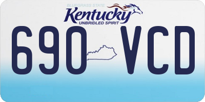 KY license plate 690VCD