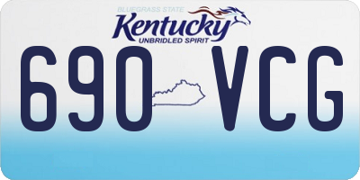 KY license plate 690VCG