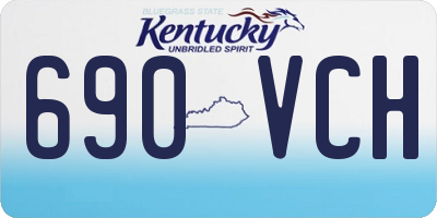 KY license plate 690VCH