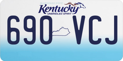 KY license plate 690VCJ