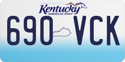 KY license plate 690VCK