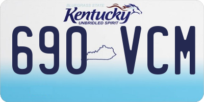 KY license plate 690VCM