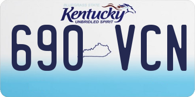 KY license plate 690VCN