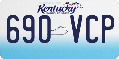 KY license plate 690VCP