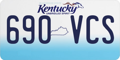 KY license plate 690VCS