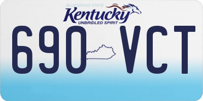 KY license plate 690VCT