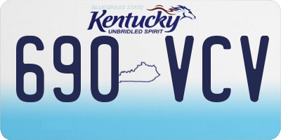 KY license plate 690VCV