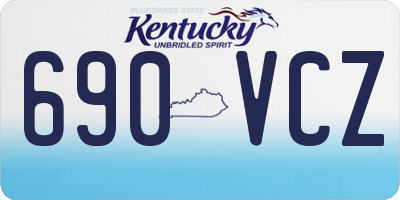 KY license plate 690VCZ
