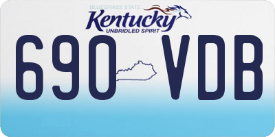 KY license plate 690VDB